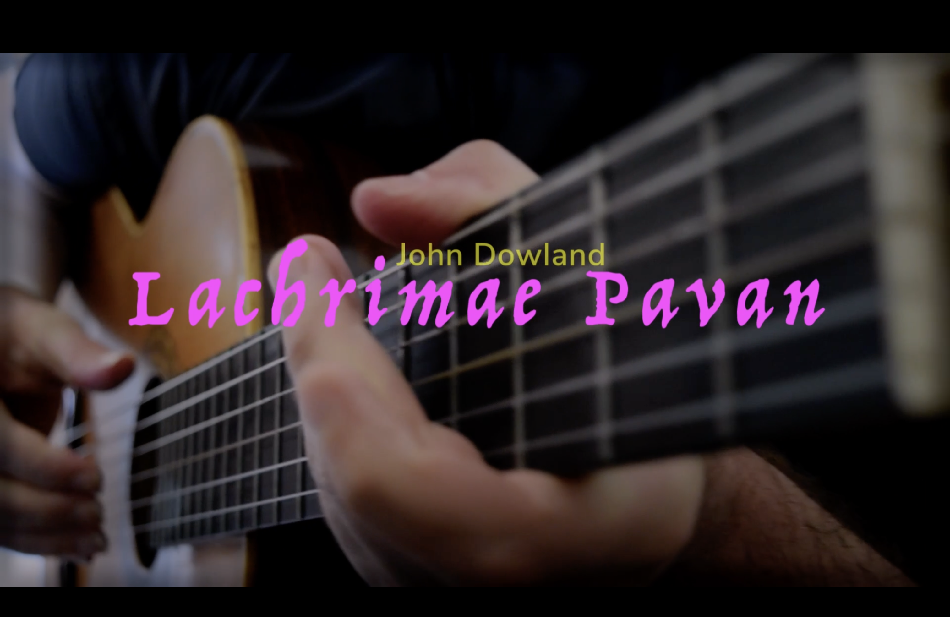 John Dowland Lachrymae Pavan free bundle for classical guitar